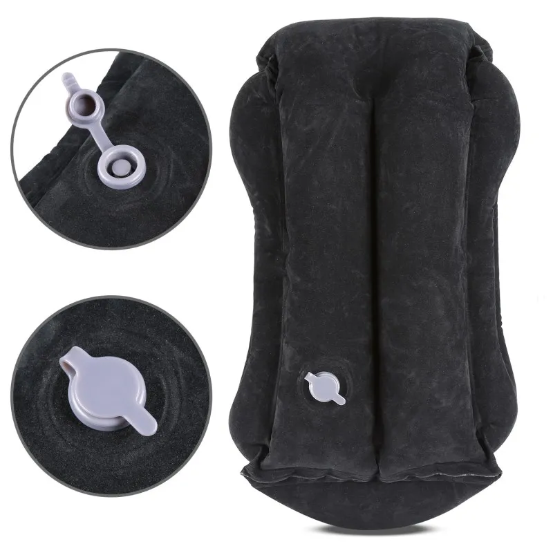 Высококачественная флокирующая надувная подушка Airgoods для путешествий