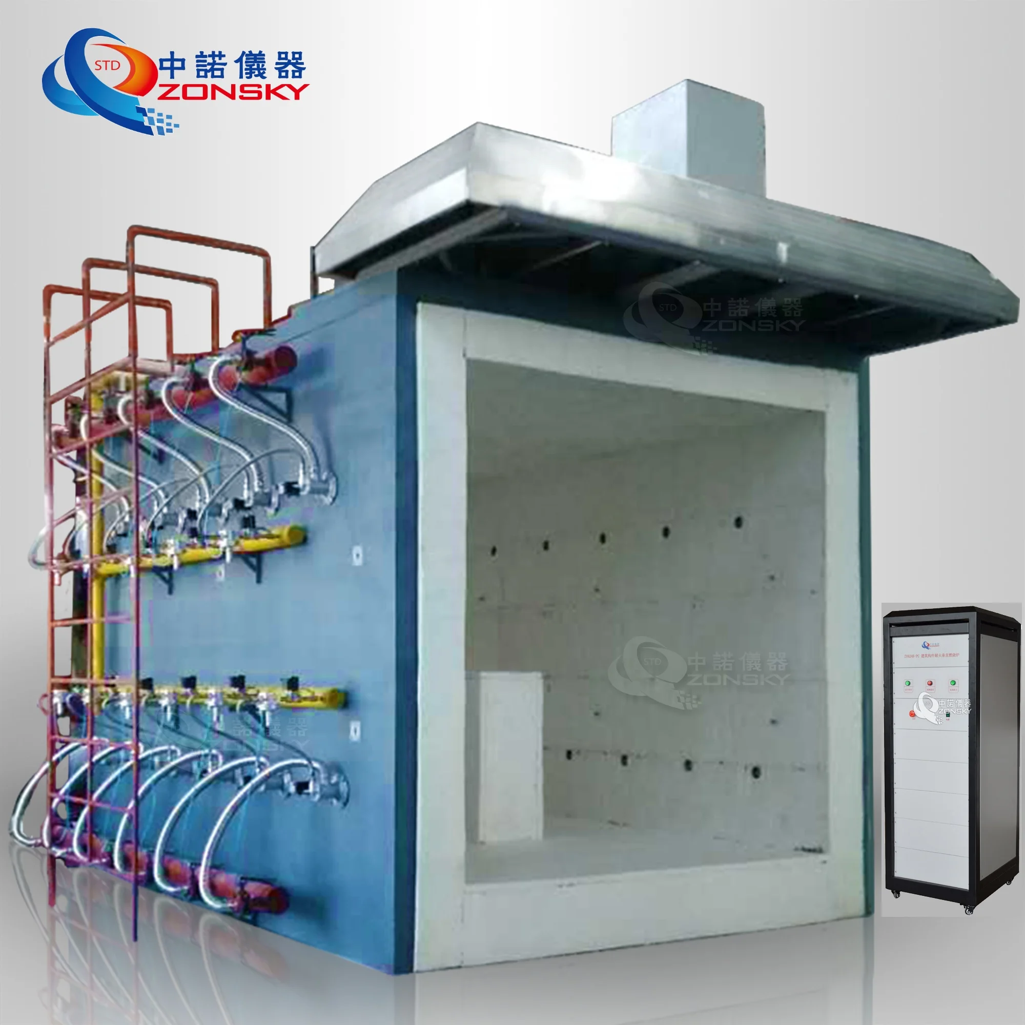 UL10C Vertical Fire Resistance Test Furnace for Smoke Venting Fire Dampers
