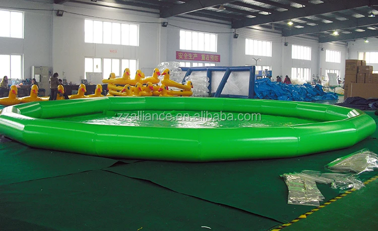 customized size inflatable swimming pool 10x10m big  pool for kids and adult