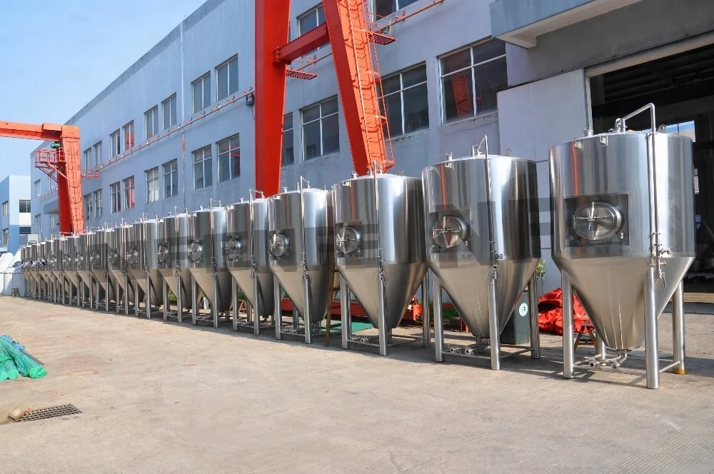 
3000L Stainless steel 304 cooling jacket conical fermenter tank 