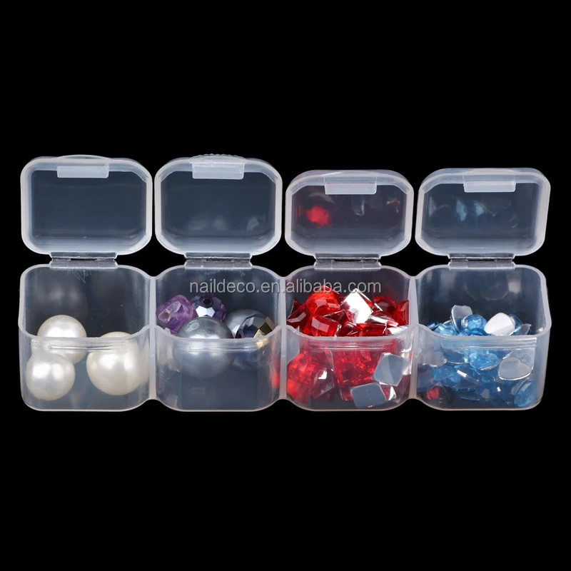 32Slots Empty Gems storage box acrylic case Nail art box