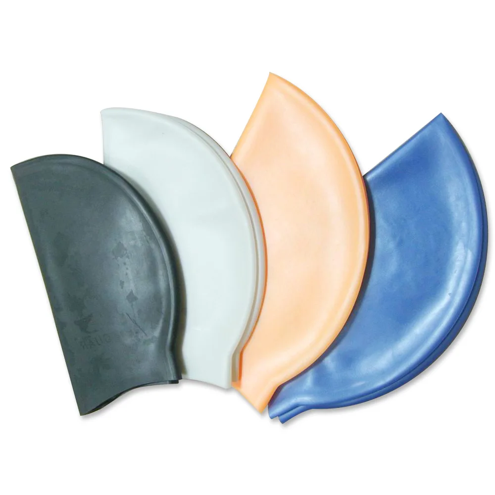 High Elasticity  Silicone Swimming Cap For Long Hair Packaging