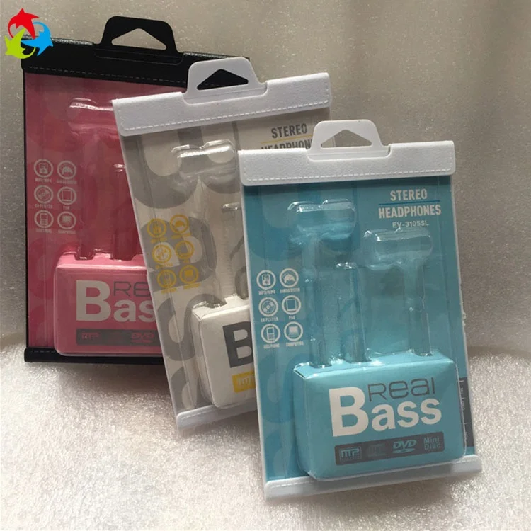 Factory price plastic package blister card packaging for earphone