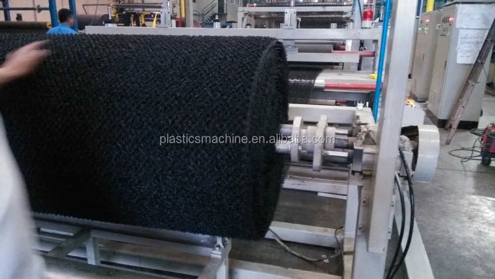 Plastic geomat production line, erosion control net machine  3d drainage composite geomat for drainage system Machine