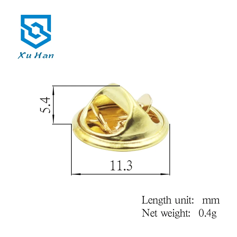 Factory direct sale, high quality environmental protection copper butterfly clutch pin back