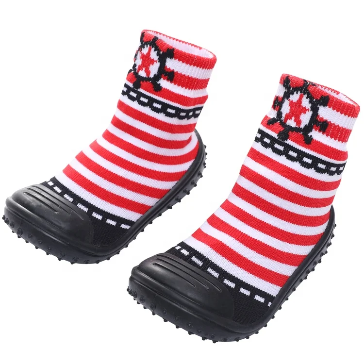 wholesale rubber sole baby boy gripper socks
