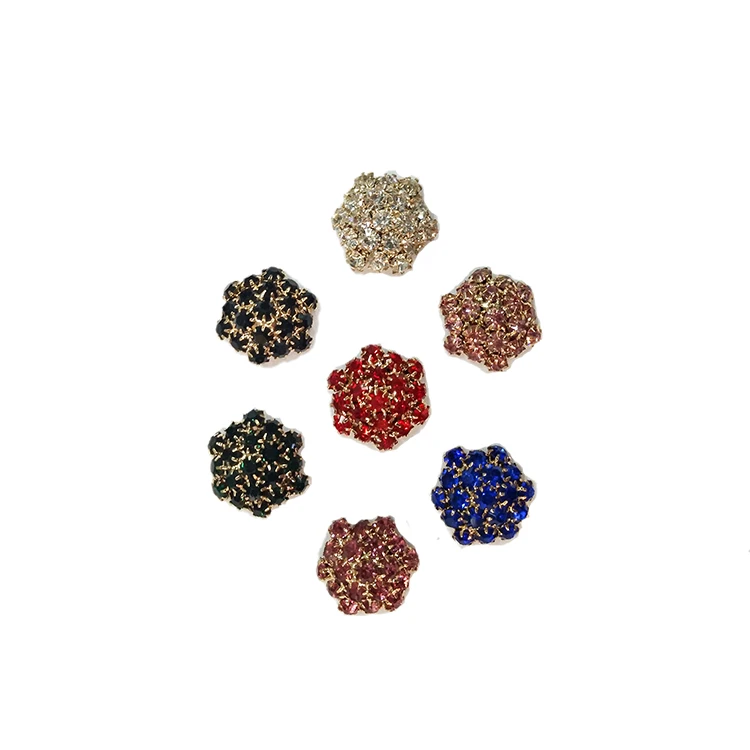 2017 flower embellishment delicate accessories rhinestone crystal button