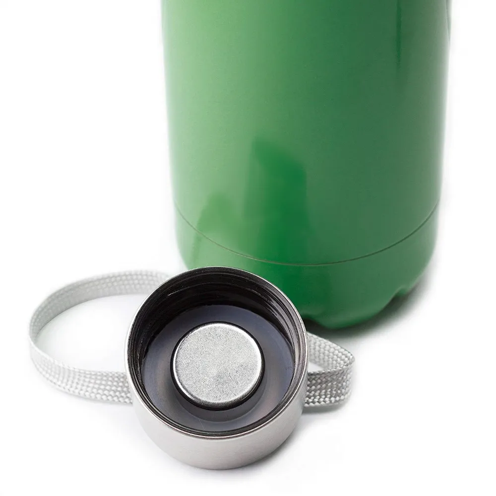 OEM Custom Logo Sports Double Wall Vacuum Insulated Stainless Steel Water Bottle With Lid