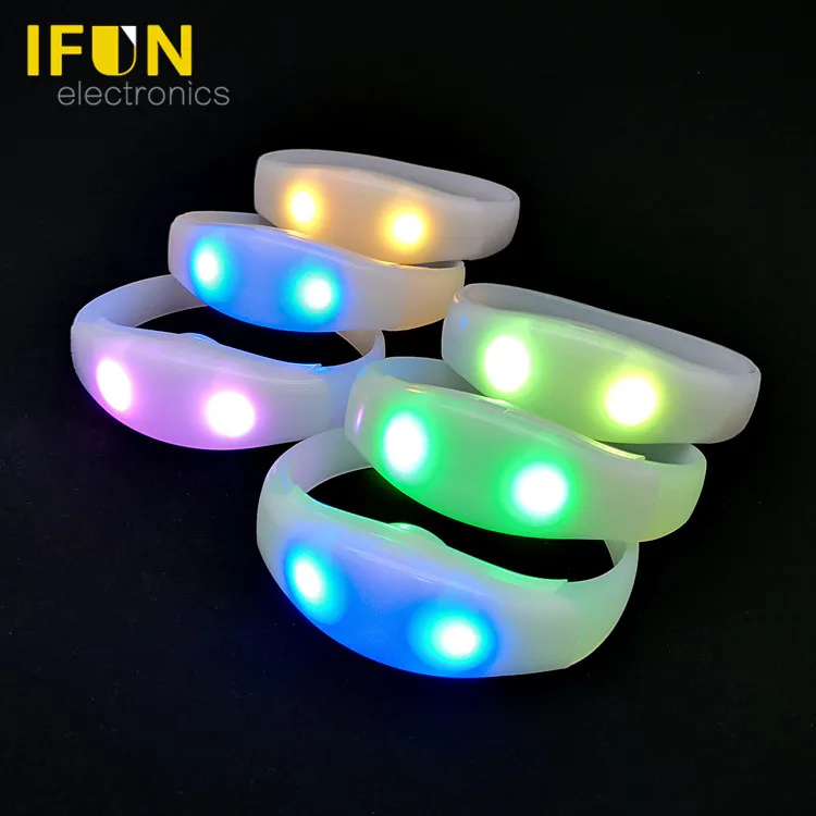 Music Shows Rock Concerts LED Party Supplies Wireless RGB Controlled LED bracelets(Ready to ship)