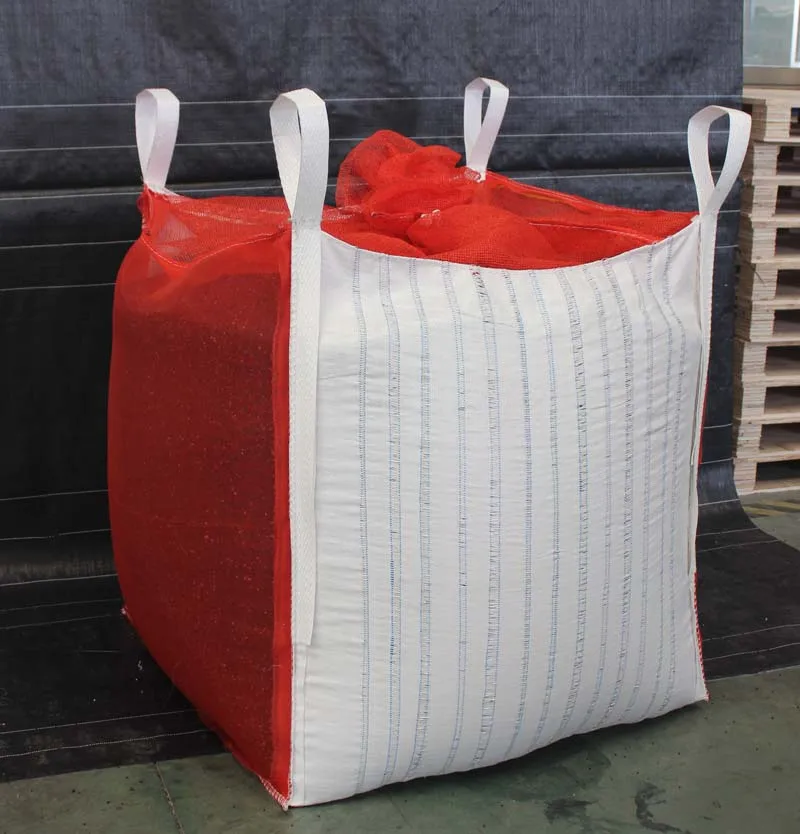 FIBC bag packing for onion and potato with Breathable fabric high resistance quality safety fator 5:1