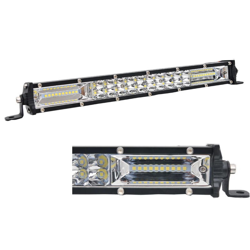 New design super bright white yellow super slim 27.5inch 80led led car bar light 4x4