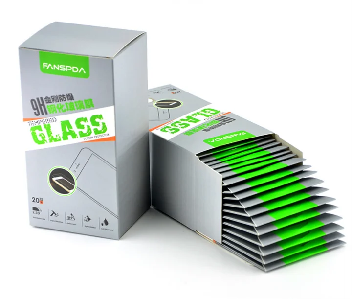 Customized packaging box for toughened glass film screen protector
