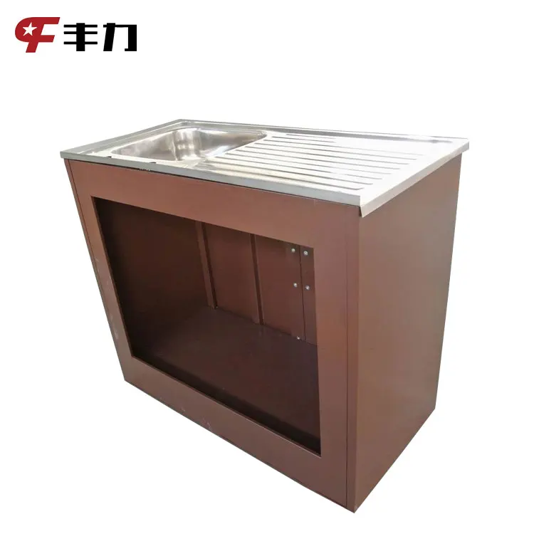 Modern Design Corner Metal Bathroom Sink Cabinet