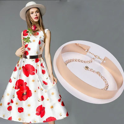 ZH1225A New fashion hot sale gold metal decorative women dress belts