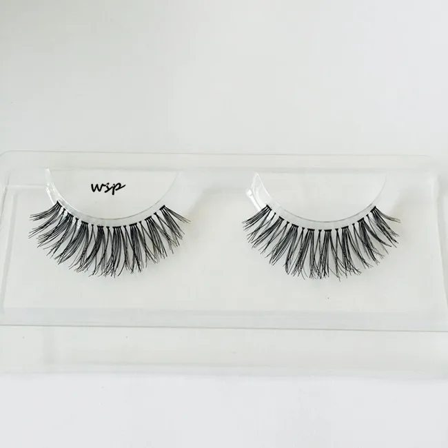 
custom plastic eyelash trays packaging sleeve real human hair eyelash 