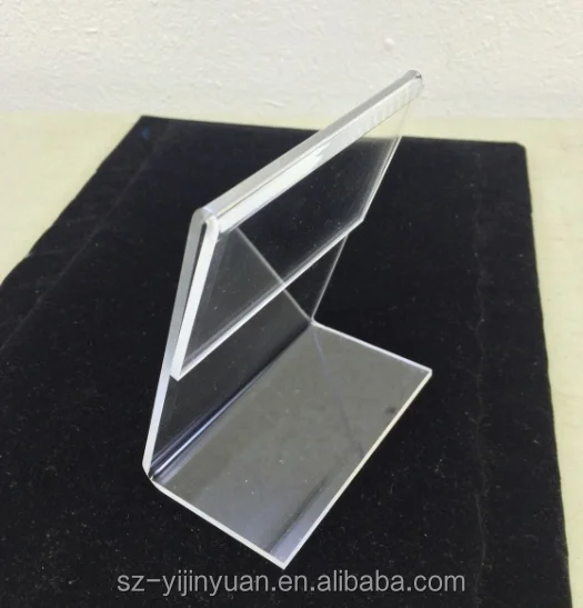a4 Acrylic Sign Display Holder Name Card Label Stand Small 55x85mm