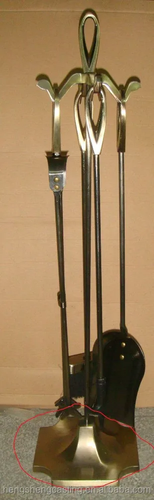 Cheap Antique Brass Modern Cast Iron Fireplace Tools / Fireplace Accessory