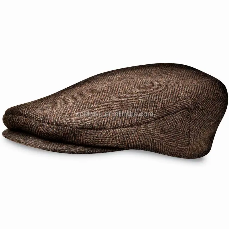 
Promotional custom checked fabric Ivy cap/gatsby cap/newsboy cap 