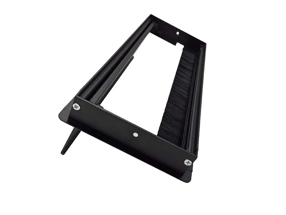 Office furniture rectangular grommet,aluminum cable hole computer desk grommet