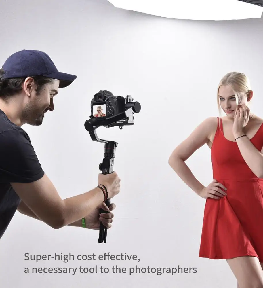 FeiyuTech Feiyu AK2000 3-Axis Handheld Camera Stabilizer Gimbal for Sony Canon 5D 6D Mark Panasonic GH5 Nikon D850 2.8kg Payloa