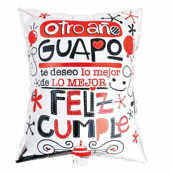 26inch Spanish Super Handsome and beauty  for party decoration spanish foil balloon