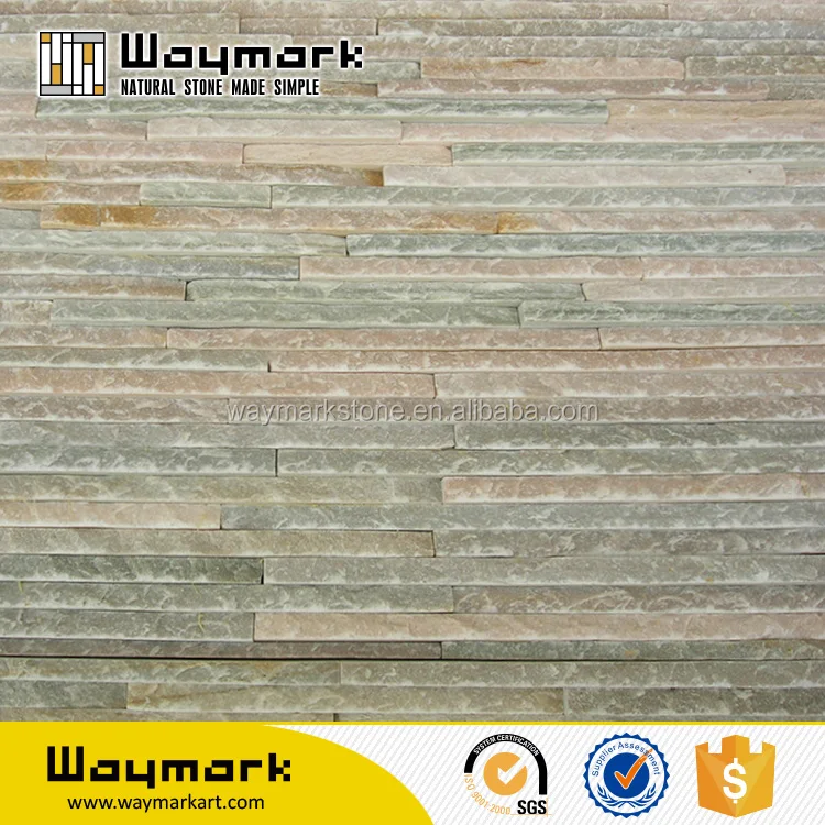
natural decorative quartz stone cultured panel hand knaped surface WP-QB14 