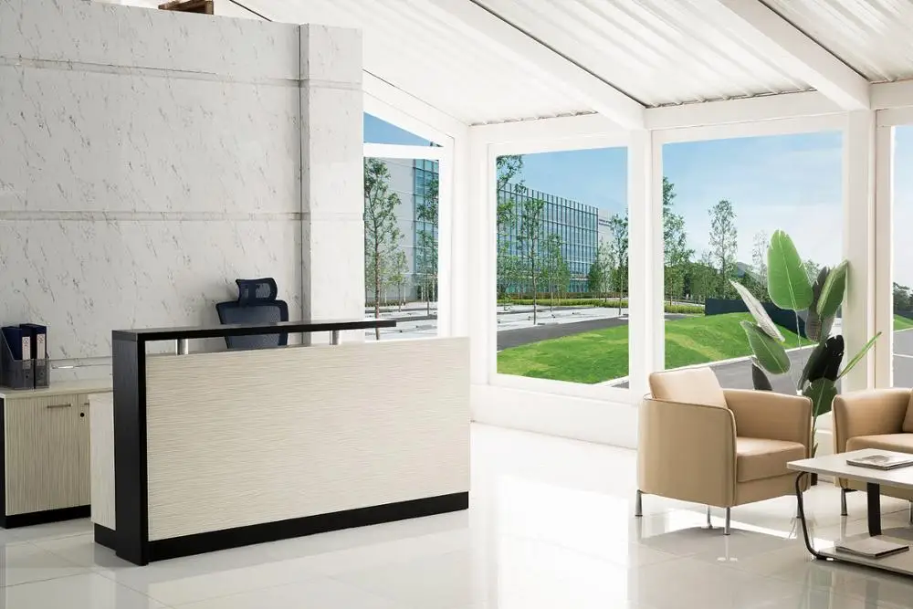 Cheap Office Furniture Counter Table Design, Small Salon Front Reception Desk Design