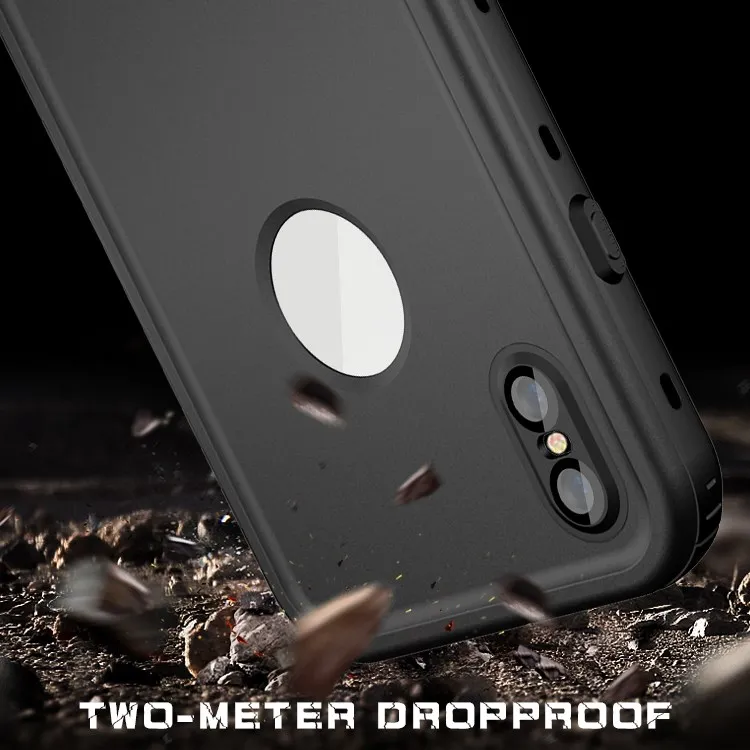 Custom Personal logo rugged smart anti-fall shock proof  water proof tpu pc mobile phone cases for iphone XS MAX