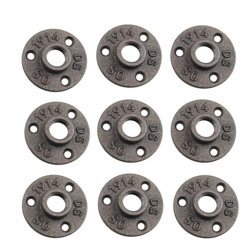 floor flanges retro furniture pipe fittings 4 hole flange