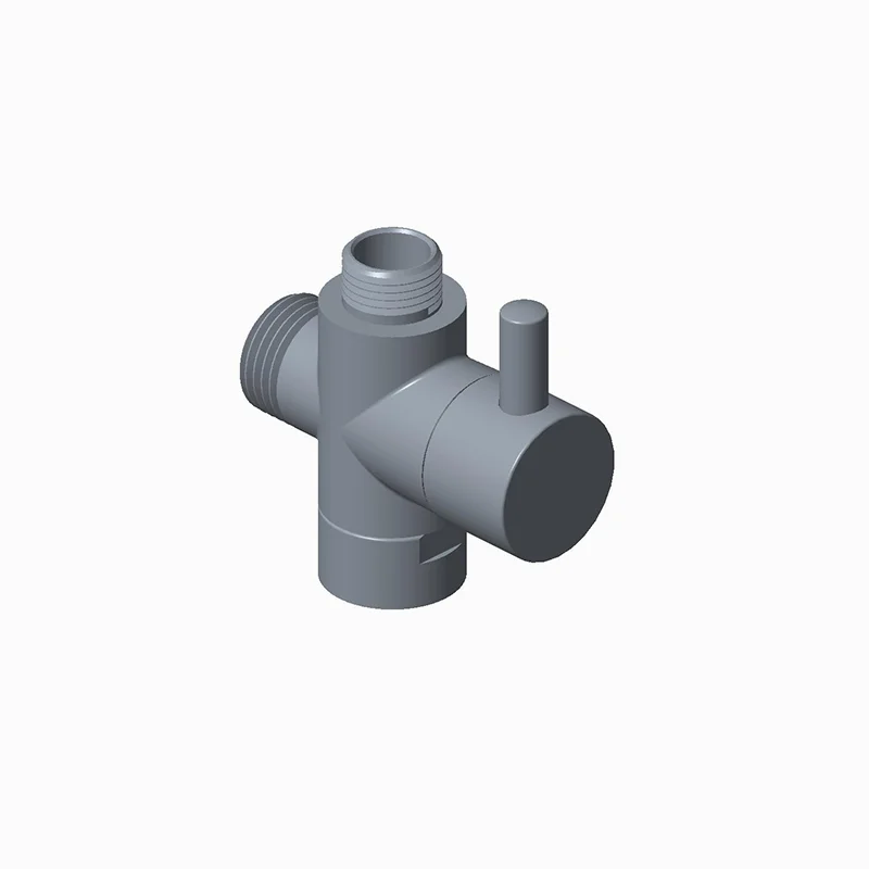 Full-turn Brass Toilet Bathroom Bidet Sprayer T-Adapter Valve Shattaf Angle Valve