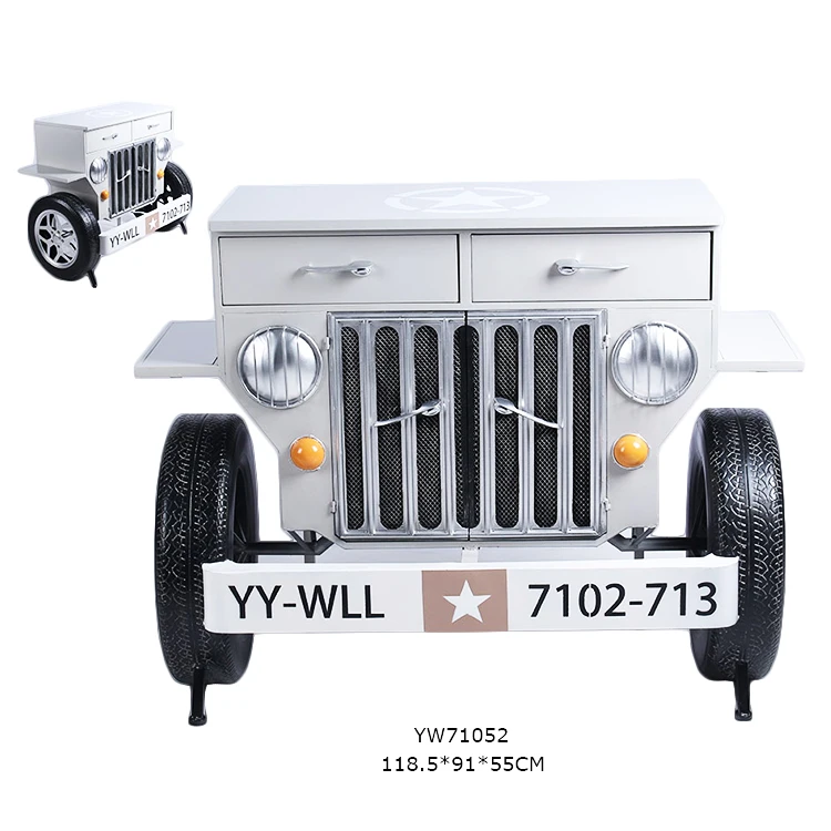 High quality fashion retro car home bar cabinet for decoration