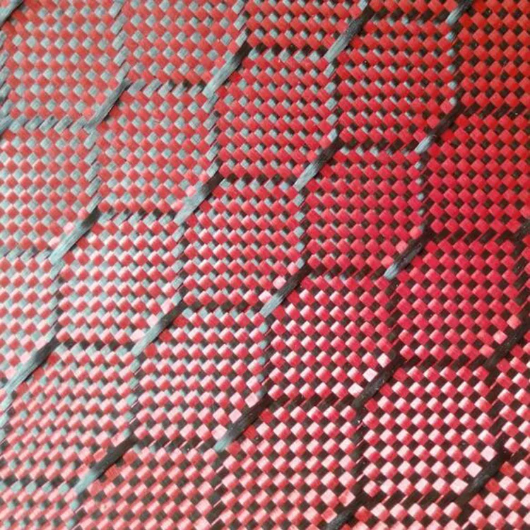 Red carbon fibre fabric honey comb colored carbon fiber cloth