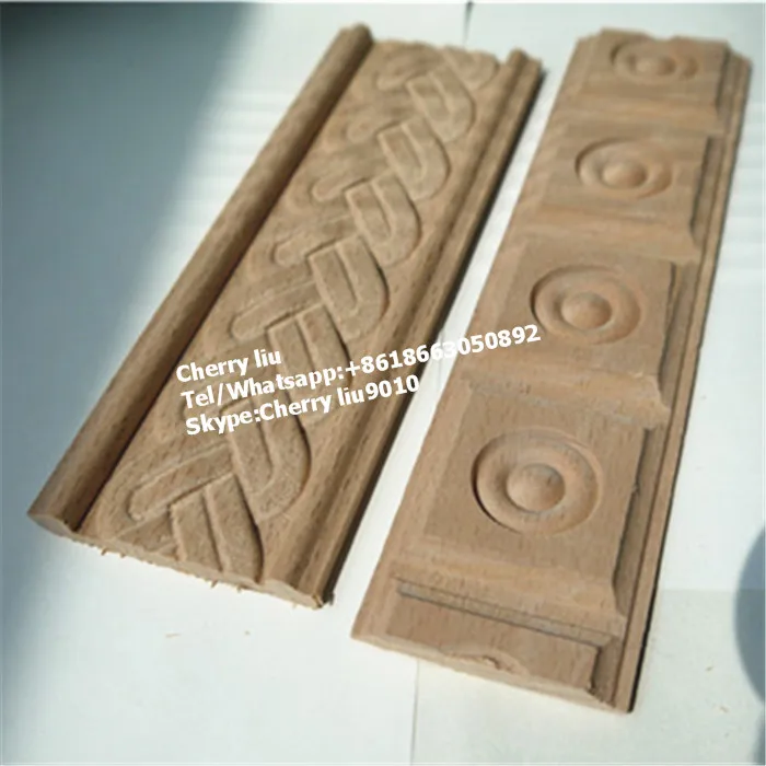 Decorative Wooden Wall Carving Furniture Frame Cornice Crown Ceiling Moulding