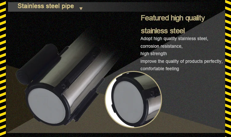Retractable airport queue pole,stable Crowd control post H-126
