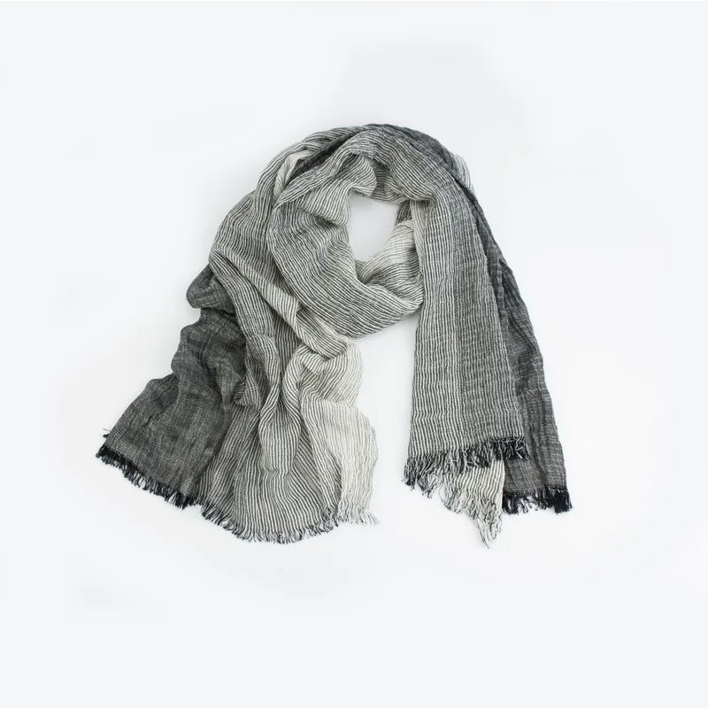 Rulan direct factory wholesale fashion neutral striped cotton neck warmer tube scarf bandana