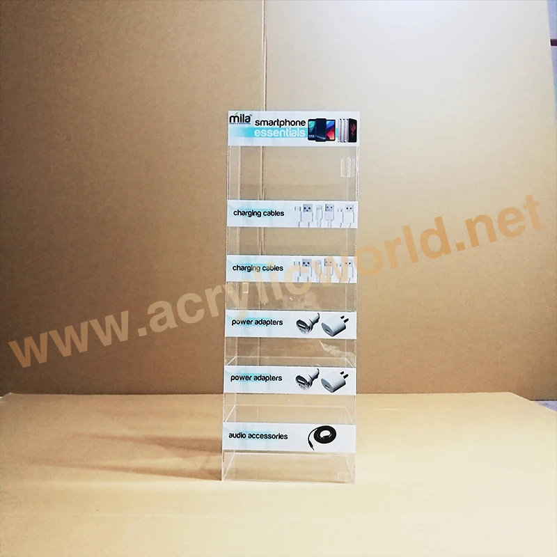 Customized Made in China Custom Acrylic Mobile Phone Accessories Display Stand