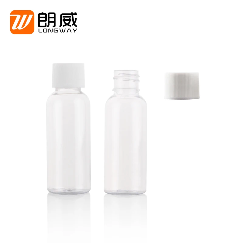 Durable clear ziplock PVC travel repeated use cosmetic makeup travel kit convenient to carry travel bottle