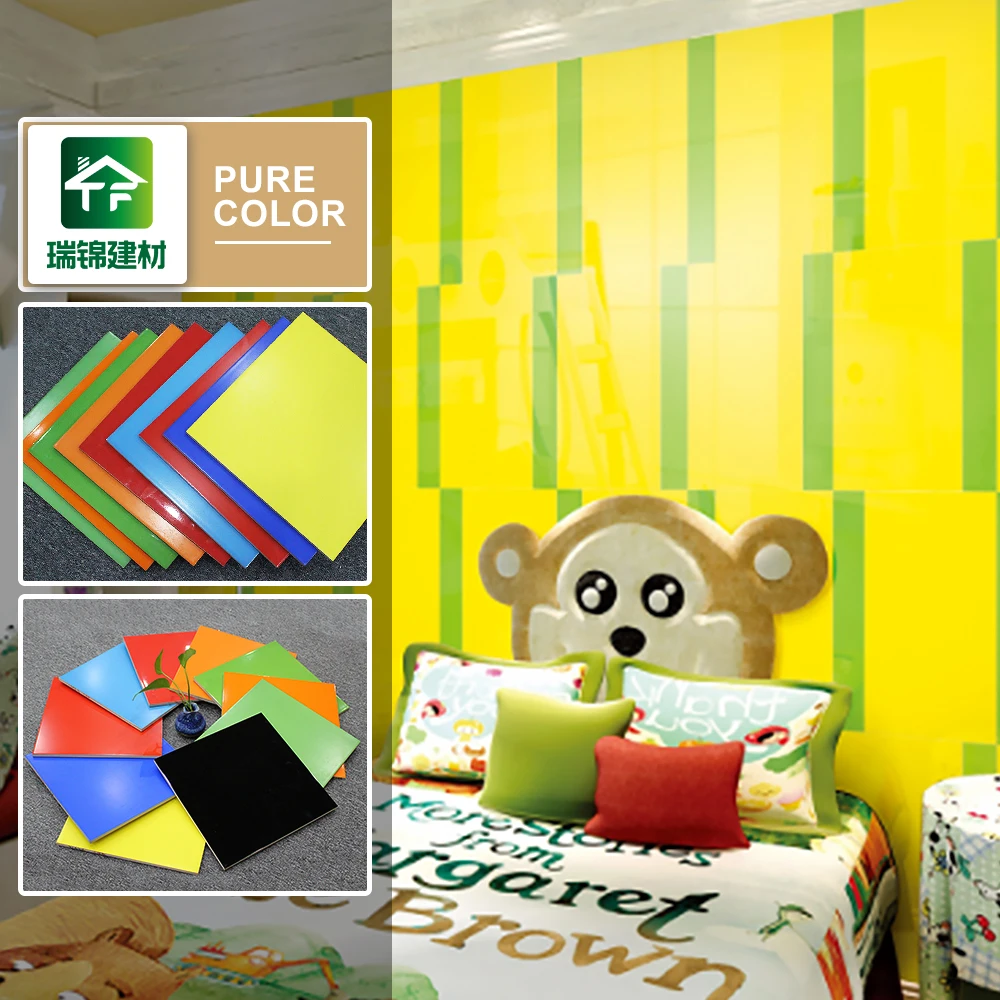 Tiles 60x60 Square Format Matt Yellow Children Room Tile Unpolished Lemon Colored Big Kids For Sale