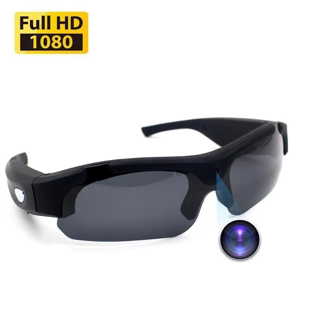
 Солнцезащитные очки камера очки Full HD 1080P с широкоугольной мини-видеокамерой для вождения, езды, рыбалки, мотоцикла и улицы  