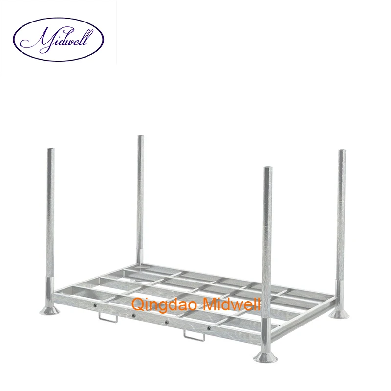 
Heavy-duty Moavable Detachable Portable Stacking Steel Post Pallet factory price for sale 