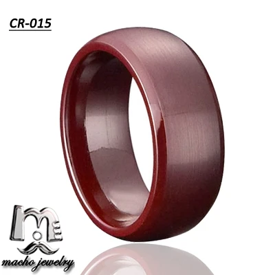 Свободный крой ножа ювелирные изделия пустое кольцо коричневый керамические кольца для мужчин