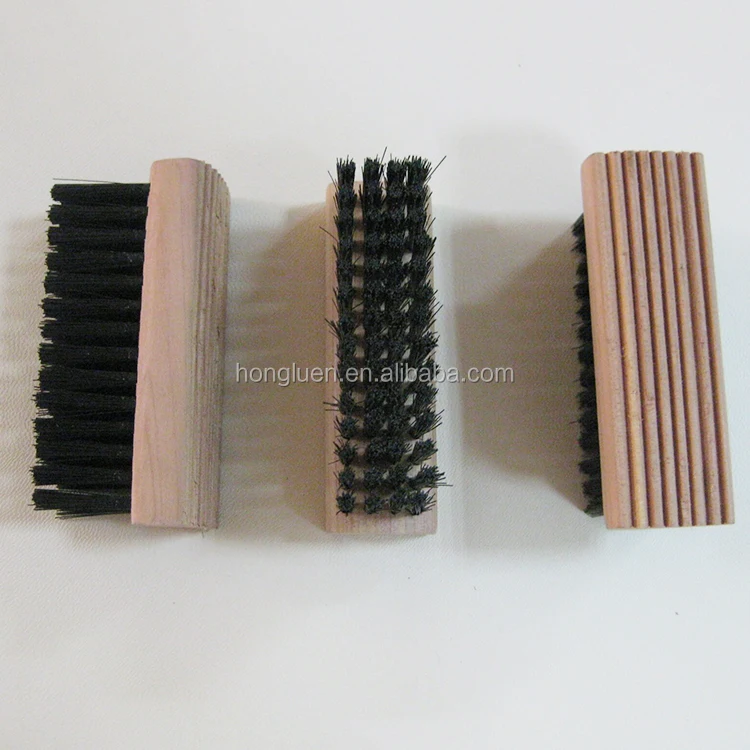 
Factory Supply Custom Logo Pig Hair Plastic Wire Shoe Cleaning Wooden Brush 