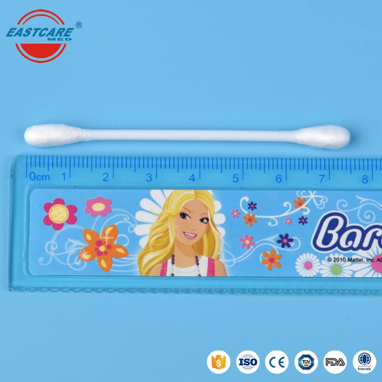 
Makeup cleaning sterilized plastic stick double sided alcohol cotton buds q-tips white stick natural cotton bud swab 