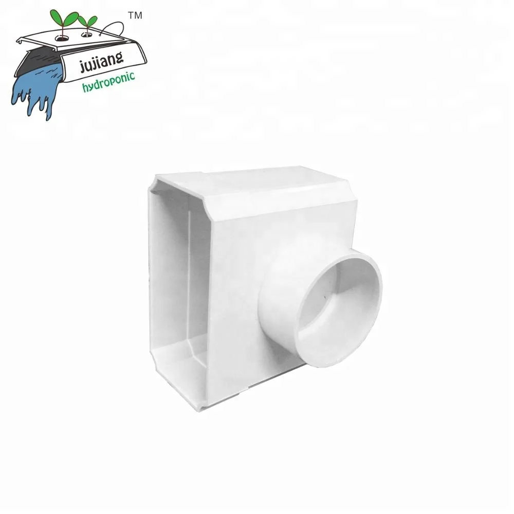 Каналы из ПВХ 100 50 мм и фитинг для гидропонных систем NFT-water out let