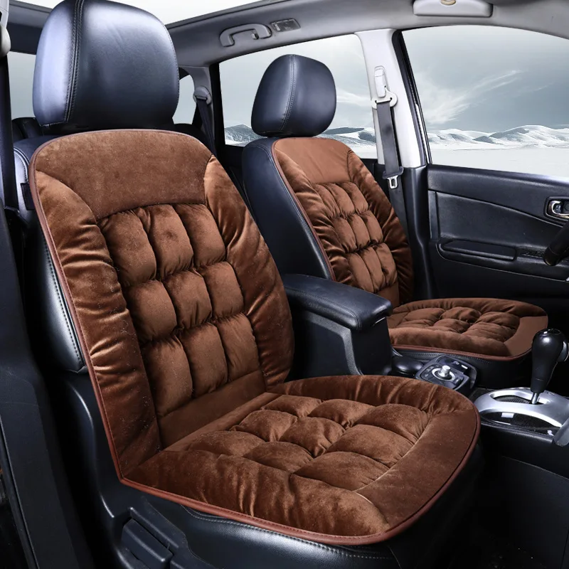 
Universal Size Car Seat Cushion Winter Warm Plush Auto Seat Covers For Interior Accessories Front Seats Protector 