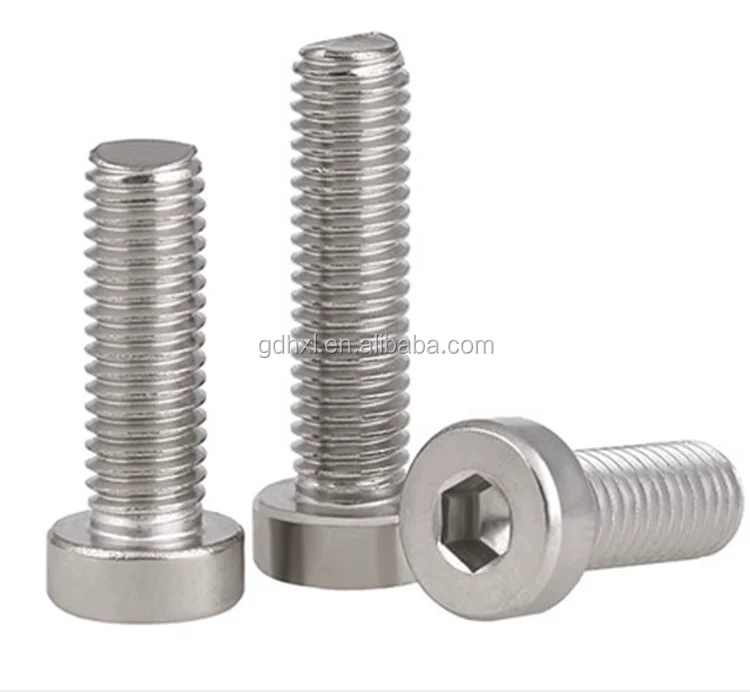 DIN 912 stainless steel brass zinc black socket head screw cylinder head hex socket cap screw