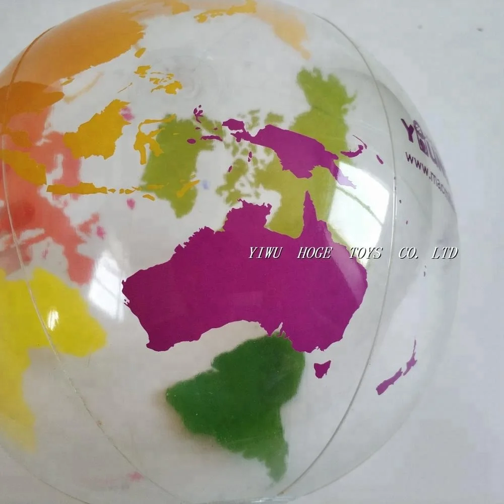 HOGE Inflatable World Map Beach Ball