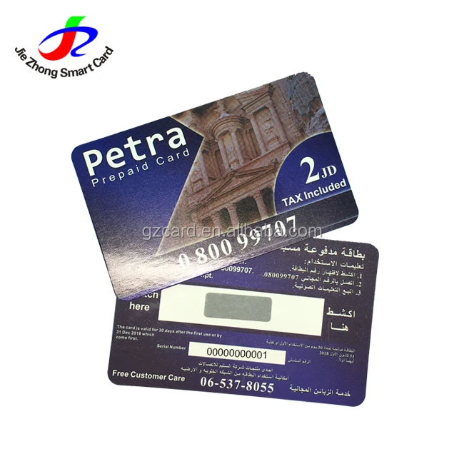 CMYK printing CR80 30mil Telephones calling scratch card prepaid card