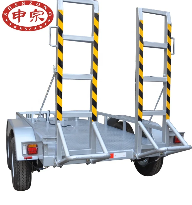 high quality plant forklift truck trailer 2500kgs small excavator trailer for sale
