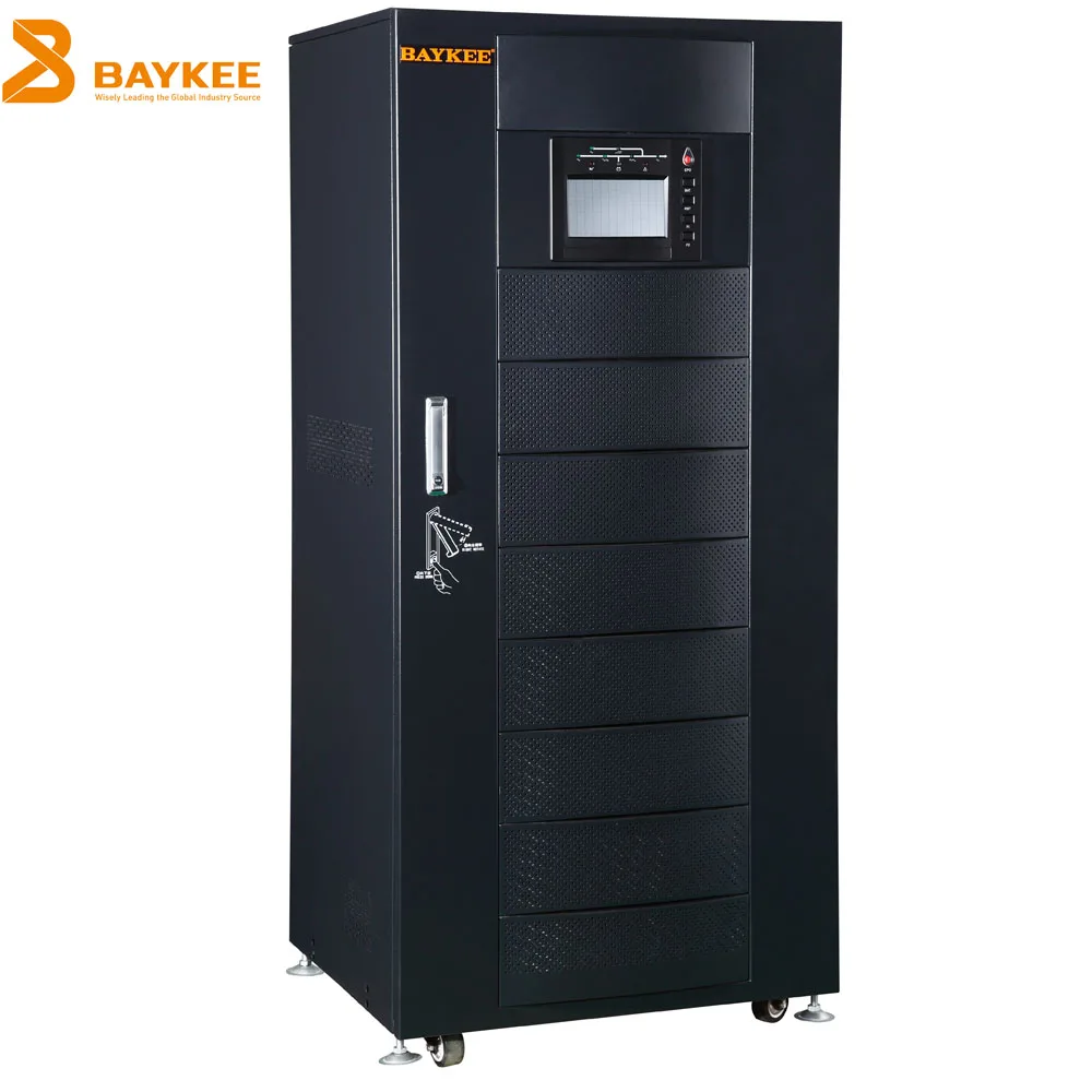 Baykee three phase 6kva 10kva low frequency ups 380V 400V 415V pure sine wave